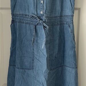 GAP Women's Blue Denim High Low Dress